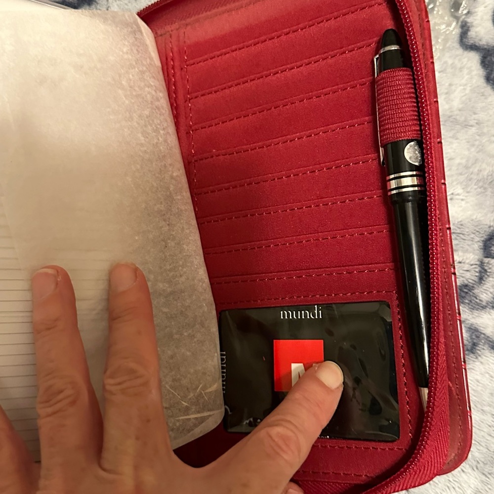 MUNDEX Wallet & 6 Ring Daily Planner Organizer Tabbed by Mundi nwot - Picture 8 of 11